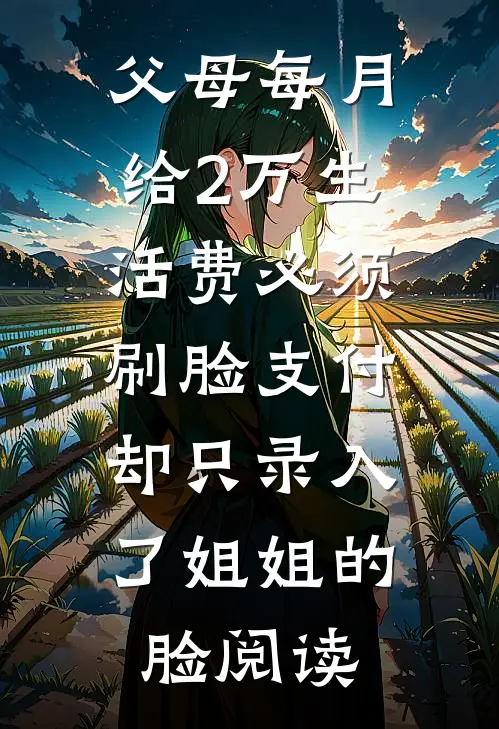 父母每月给2万生活费必须刷脸支付，却只录入了姐姐的脸阅读