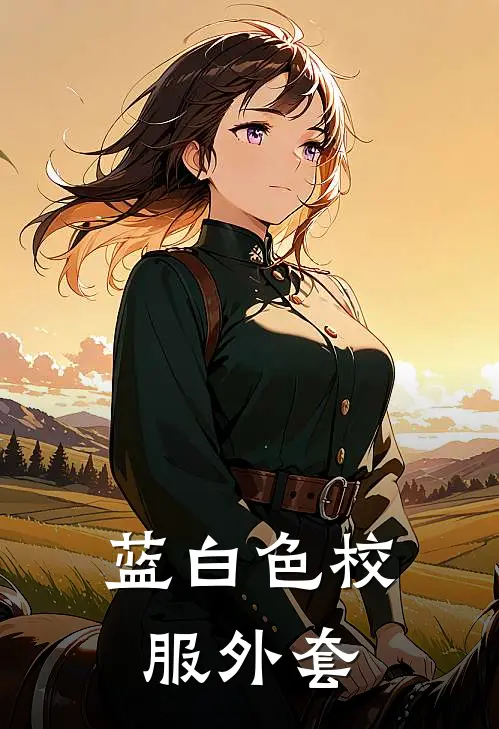 蓝白色校服外套
