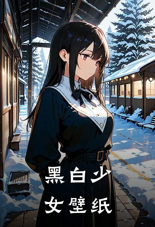 黑白少女壁纸
