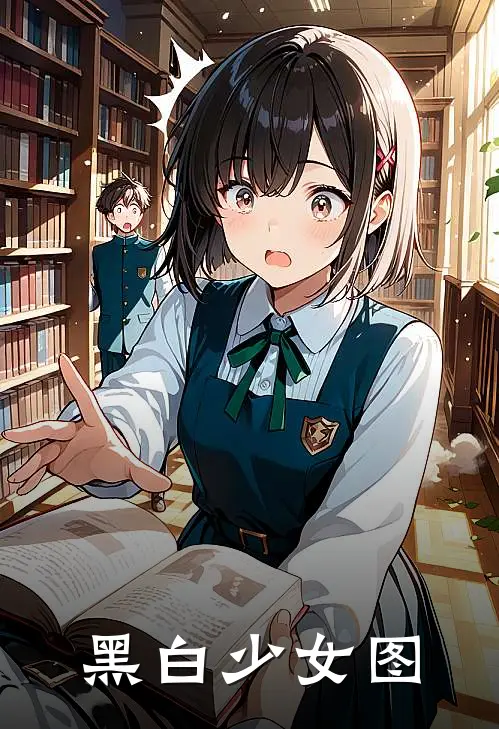 黑白少女图
