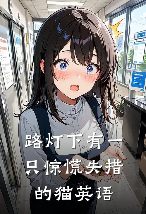 路灯下有一只惊慌失措的猫英语